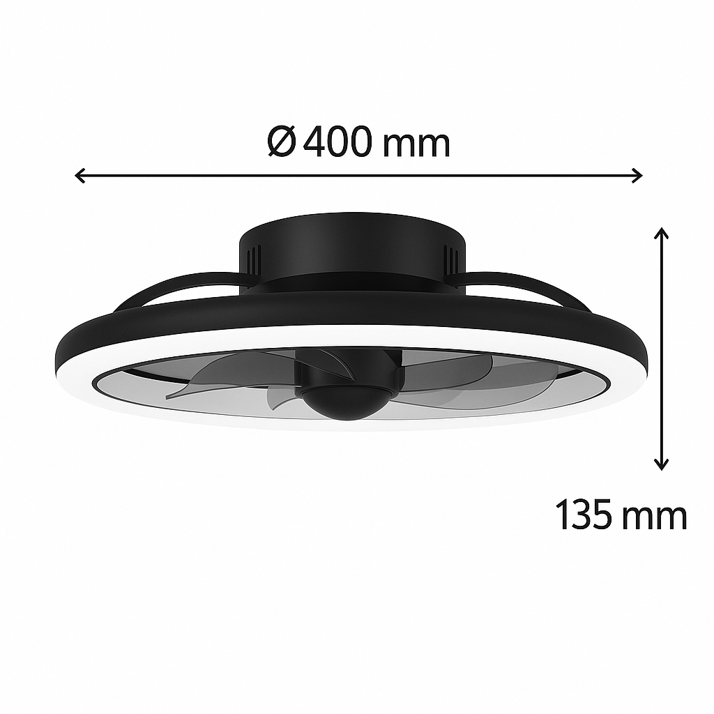 Wentylator wiatrak sufitowy lampa LED 51w CCT pamięć barwy pilot aplikacja 11 Wentylator wiatrak sufitowy lampa LED 51w CCT pamięć barwy pilot aplikacja - obrazek 11