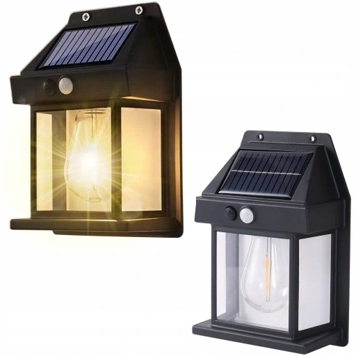 Lampa ogrodowa solarna kinkiet elewacyjny ścienny 1w LED z czujnikiem 5 Lampa ogrodowa solarna kinkiet elewacyjny ścienny 1w LED z czujnikiem - obrazek 5