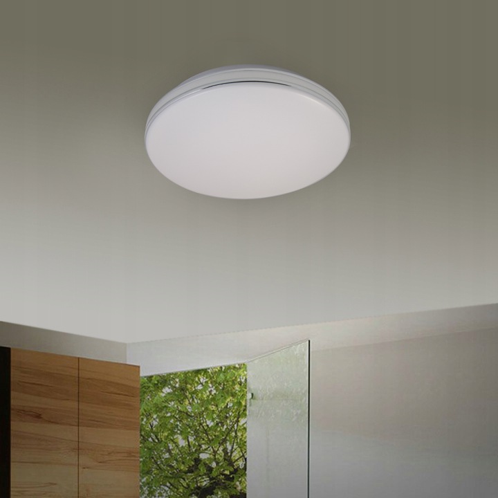 Lampa do łazienki plafon łazienkowy LED 24w IP44 dekoracyjny 2 paski chrom 11 Lampa do łazienki plafon łazienkowy LED 24w IP44 dekoracyjny 2 paski chrom - obrazek 11
