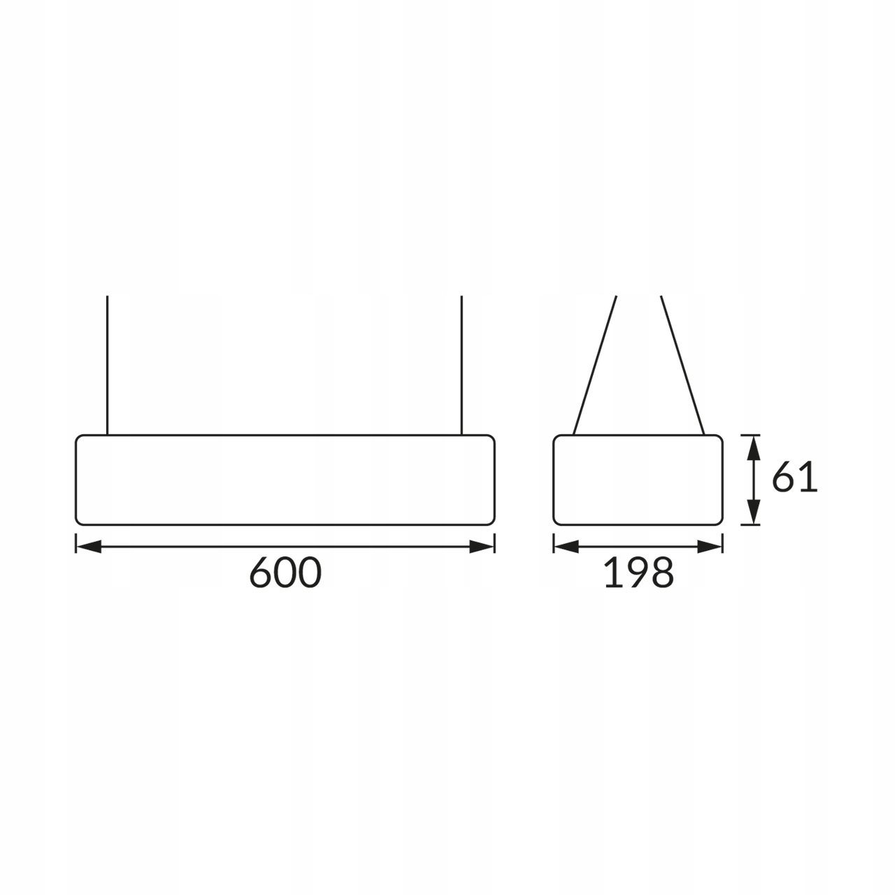 Lampa wisząca liniowa sufitowa biurowa czarna LED 24w nowoczesna loft 60cm 10 Lampa wisząca liniowa sufitowa biurowa czarna LED 24w nowoczesna loft 60cm - obrazek 10