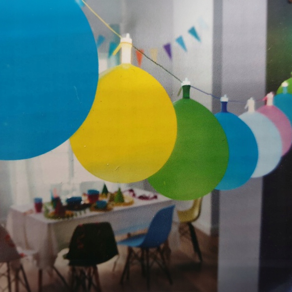 Girlanda łańcuch świetlny LED z kolorowymi balonam 10 szt urodziny ozdoba 7 Girlanda łańcuch świetlny LED z kolorowymi balonam 10 szt urodziny ozdoba - obrazek 7
