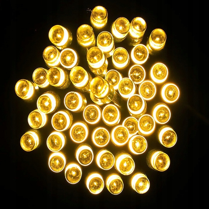 Girlanda solarna lampki solarne ogrodowe łańcuch świetlny na balkon 100 LED 6 Girlanda solarna lampki solarne ogrodowe łańcuch świetlny na balkon 100 LED - obrazek 6