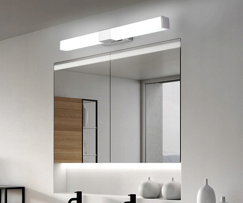 Kinkiet łazienkowy lampa nad lustro do łazienki LED 8w 40cm chrom IP44 12 Kinkiet łazienkowy lampa nad lustro do łazienki LED 8w 40cm chrom IP44 - obrazek 12