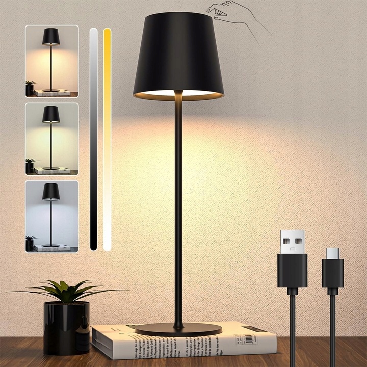 Lampka stołowa LED 3w zewnetrzna na taras balkon ozdobna IP44 biała CCT 6 Lampka stołowa LED 3w zewnetrzna na taras balkon ozdobna IP44 biała CCT - obrazek 6
