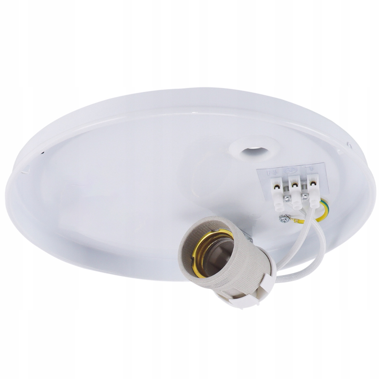 Plafon sufitowy 21cm biały E27 LED nowoczesna lampa sufitowa do domu ip20 4 Plafon sufitowy 21cm biały E27 LED nowoczesna lampa sufitowa do domu ip20 - obrazek 4