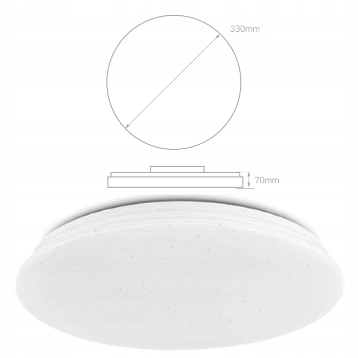 Lampa plafon LED 25w xyb dekoracyjna "efekt gwiazd" nadtynkowa 5 Lampa plafon LED 25w xyb dekoracyjna "efekt gwiazd" nadtynkowa - obrazek 5