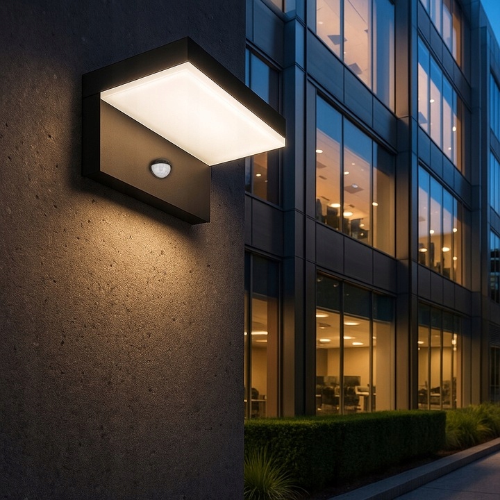 Kinkiet lampa elewacyjna ścienna zewnętrzna ogrodowa czujnik LED 9w IP44 11 Kinkiet lampa elewacyjna ścienna zewnętrzna ogrodowa czujnik LED 9w IP44 - obrazek 11