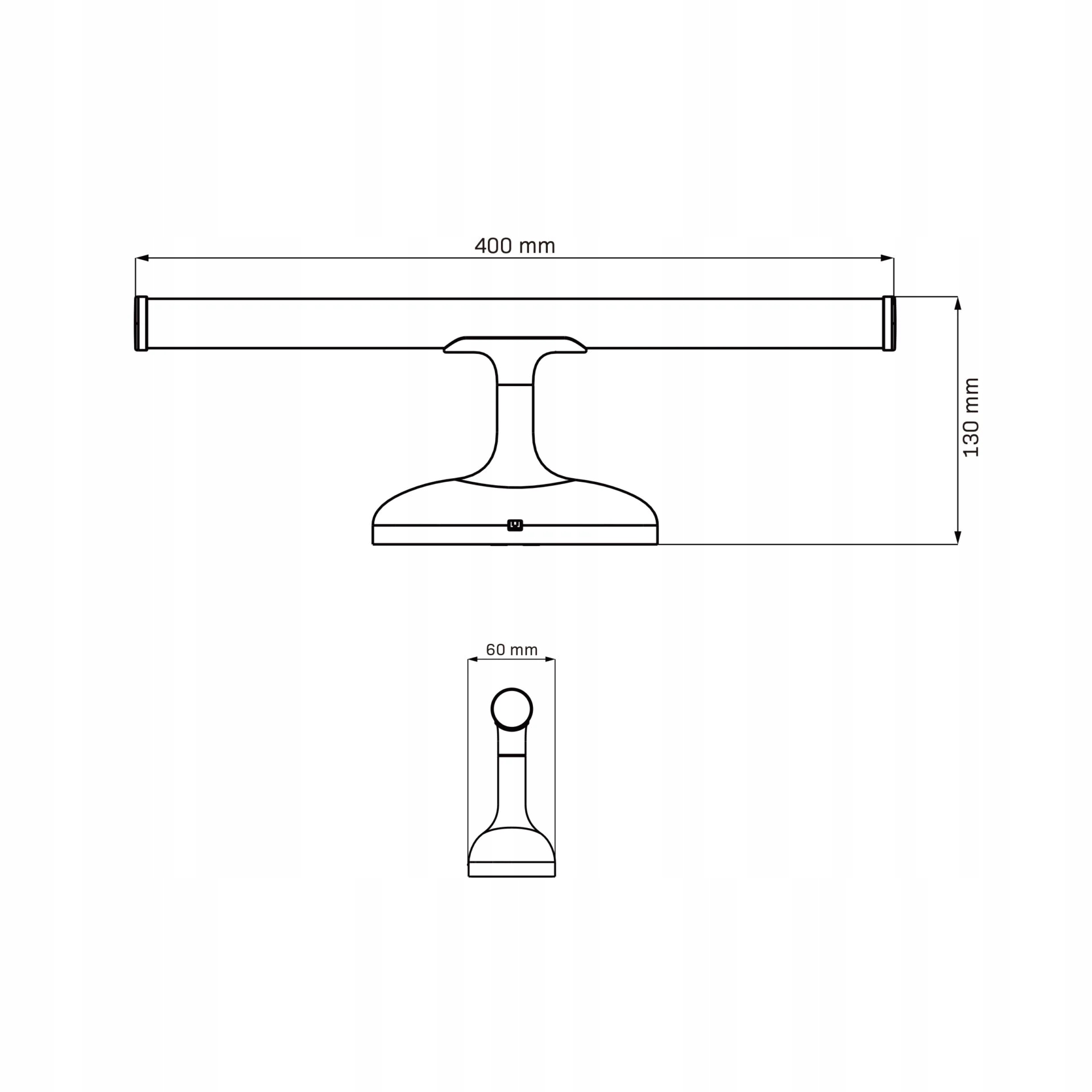 Kinkiet łazienkowy lampa do łazienki nad lustro LED 6w LED chrom IP44 40cm 5 Kinkiet łazienkowy lampa do łazienki nad lustro LED 6w LED chrom IP44 40cm - obrazek 5