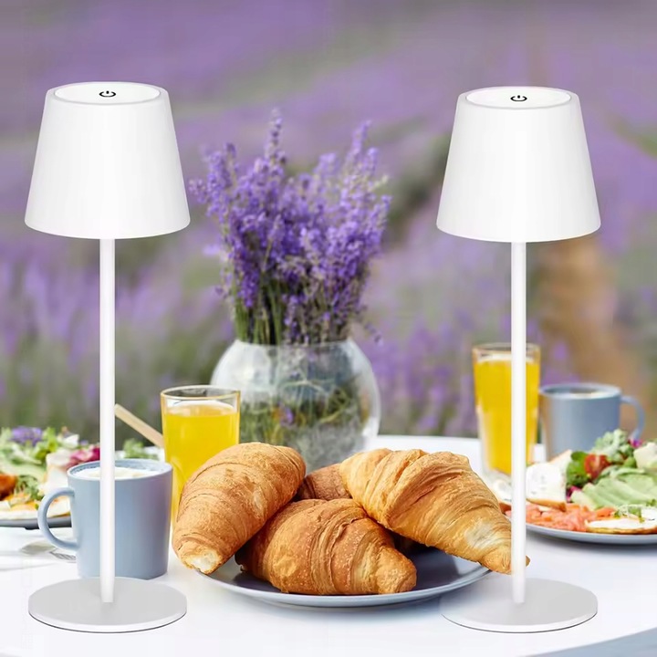 Lampka stołowa LED 3w zewnetrzna na taras balkon ozdobna IP44 biała CCT 10 Lampka stołowa LED 3w zewnetrzna na taras balkon ozdobna IP44 biała CCT - obrazek 10