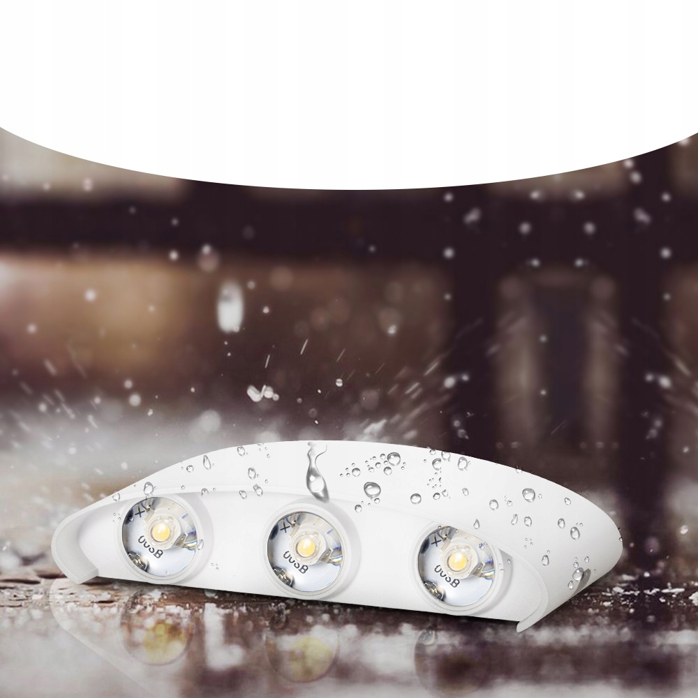 Lampa elewacyjna zewnetrzna kinkiet biały gora dół 6w IP54 11 Lampa elewacyjna zewnetrzna kinkiet biały gora dół 6w IP54 - obrazek 11