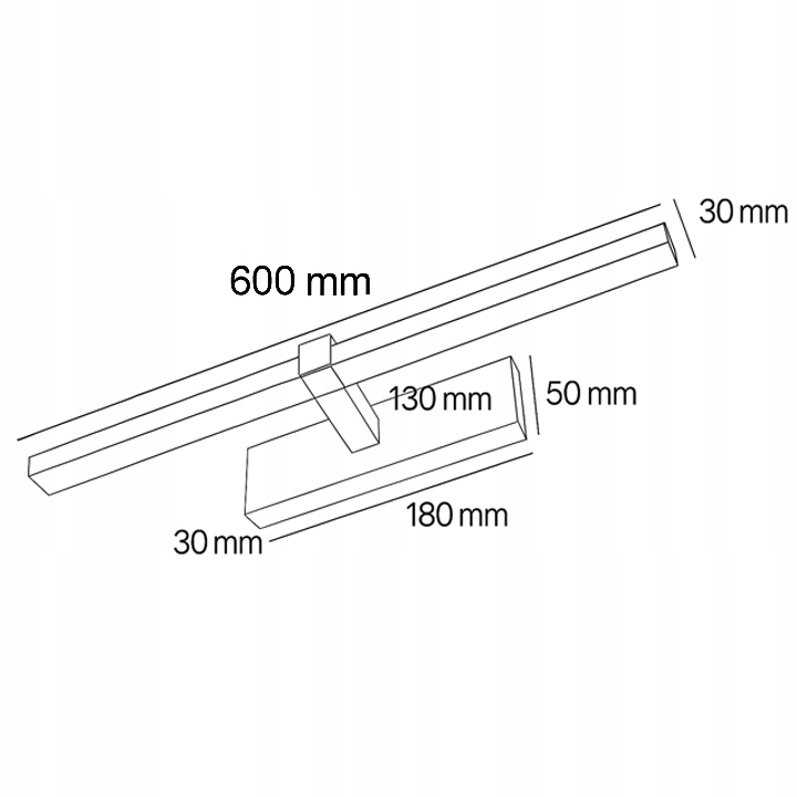 Kinkiet łazienkowy lampa nad lustro do łazienki LED 12w złoty IP44 60 cm 6 Kinkiet łazienkowy lampa nad lustro do łazienki LED 12w złoty IP44 60 cm - obrazek 6