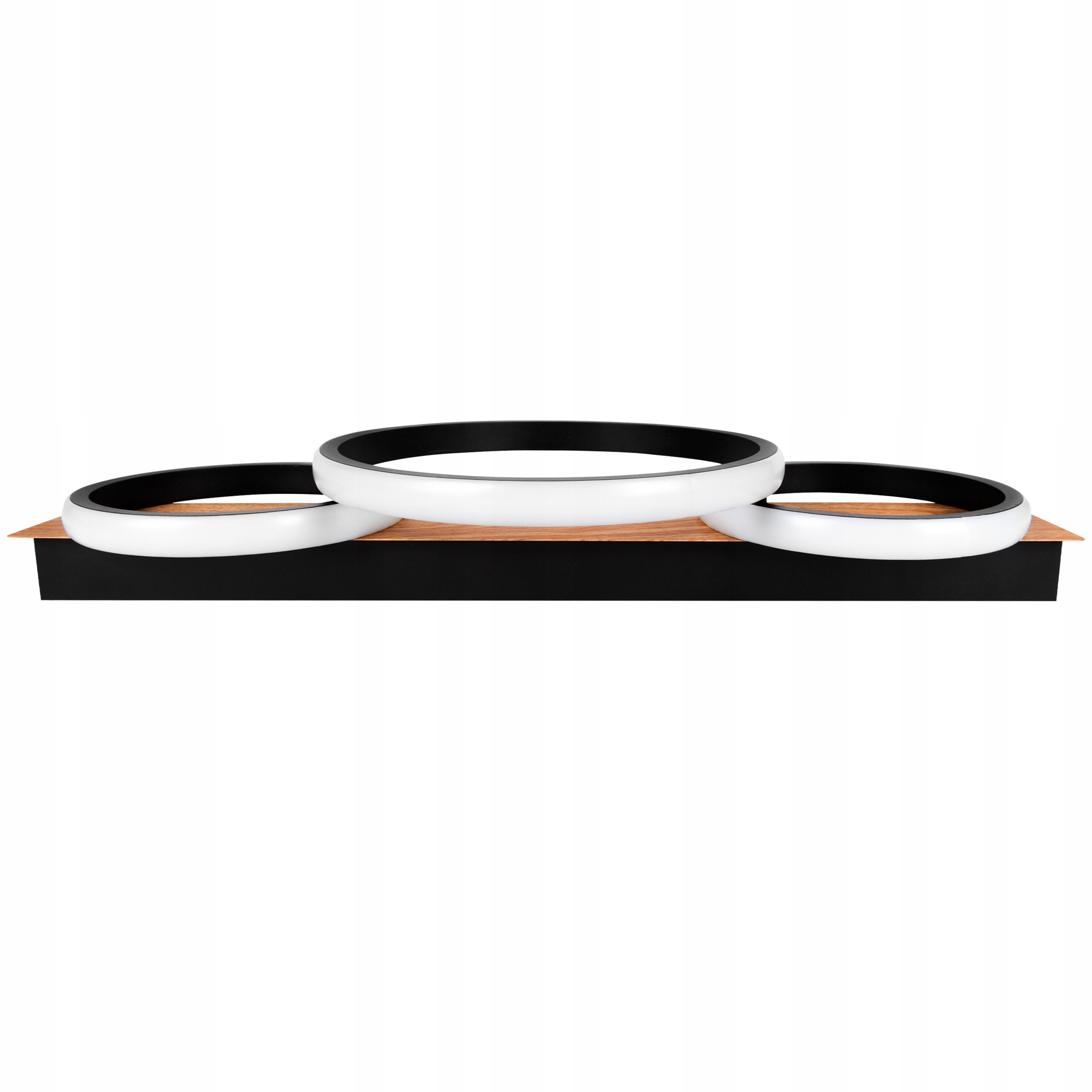 Żyrandol plafon nowoczesny LED lampa sufitowa ringi czarny imitacja drewna 6 Żyrandol plafon nowoczesny LED lampa sufitowa ringi czarny imitacja drewna - obrazek 6