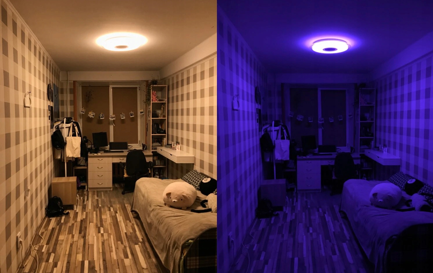 Lampa sufitowa RGB z głośnikiem bluetooth LED 60w z pilotem aplikacja app 15 Lampa sufitowa RGB z głośnikiem bluetooth LED 60w z pilotem aplikacja app - obrazek 15