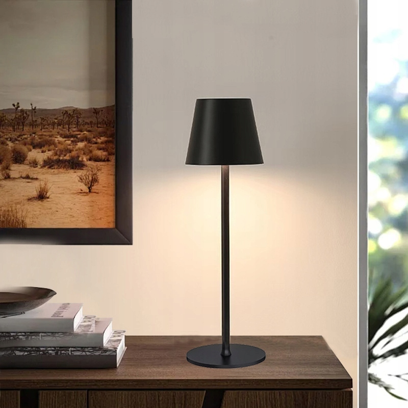 Lampka stołowa LED 3w zewnetrzna na taras balkon ozdobna IP44 czarna CCT 10 Lampka stołowa LED 3w zewnetrzna na taras balkon ozdobna IP44 czarna CCT - obrazek 10
