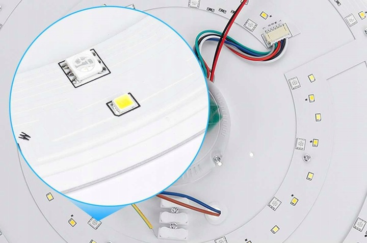 Lampa sufitowa LED RGB z głośnikie bluetooth kolorowa 40w pilot aplikacja 13 Lampa sufitowa LED RGB z głośnikie bluetooth kolorowa 40w pilot aplikacja - obrazek 13