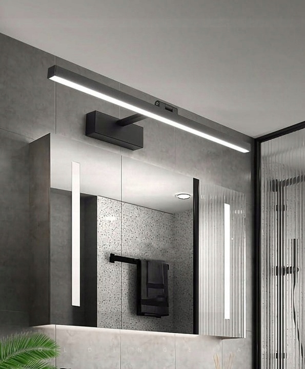 Kinkiet łazienkowy LED 14w nad lustro czarny barwa biała neutralna 60cm 11 Kinkiet łazienkowy LED 14w nad lustro czarny barwa biała neutralna 60cm - obrazek 11