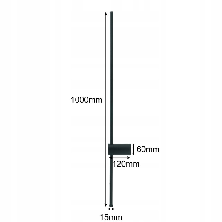 Lampe elewacyjna nad garaż na taras LED 15w czarny regulacja barwy CCT 5 Lampe elewacyjna nad garaż na taras LED 15w czarny regulacja barwy CCT - obrazek 5