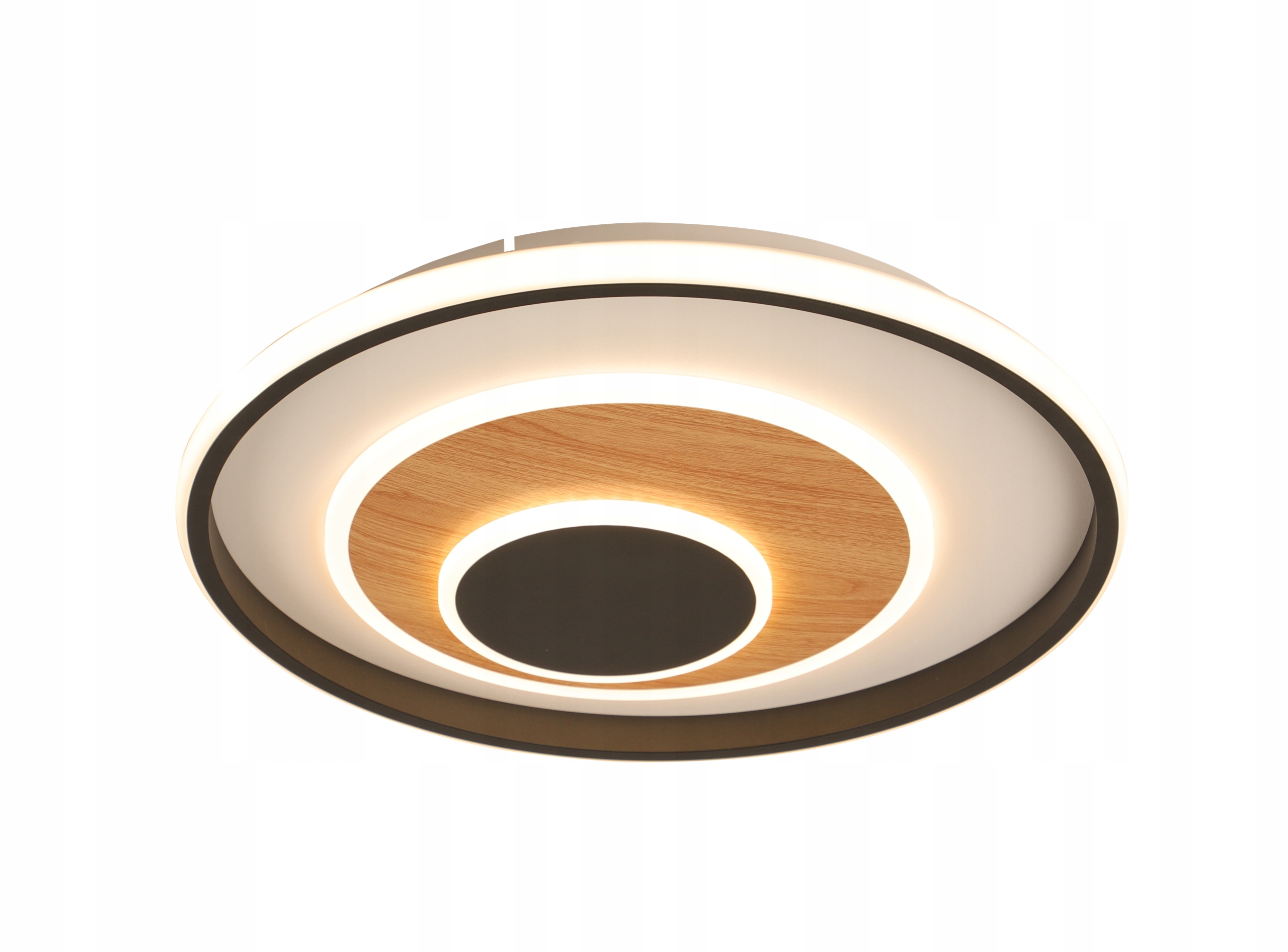 Żyrandol nowoczesny LED lampa sufitowa okragła 29w czarny + imitacja drewna 6 Żyrandol nowoczesny LED lampa sufitowa okragła 29w czarny + imitacja drewna - obrazek 6