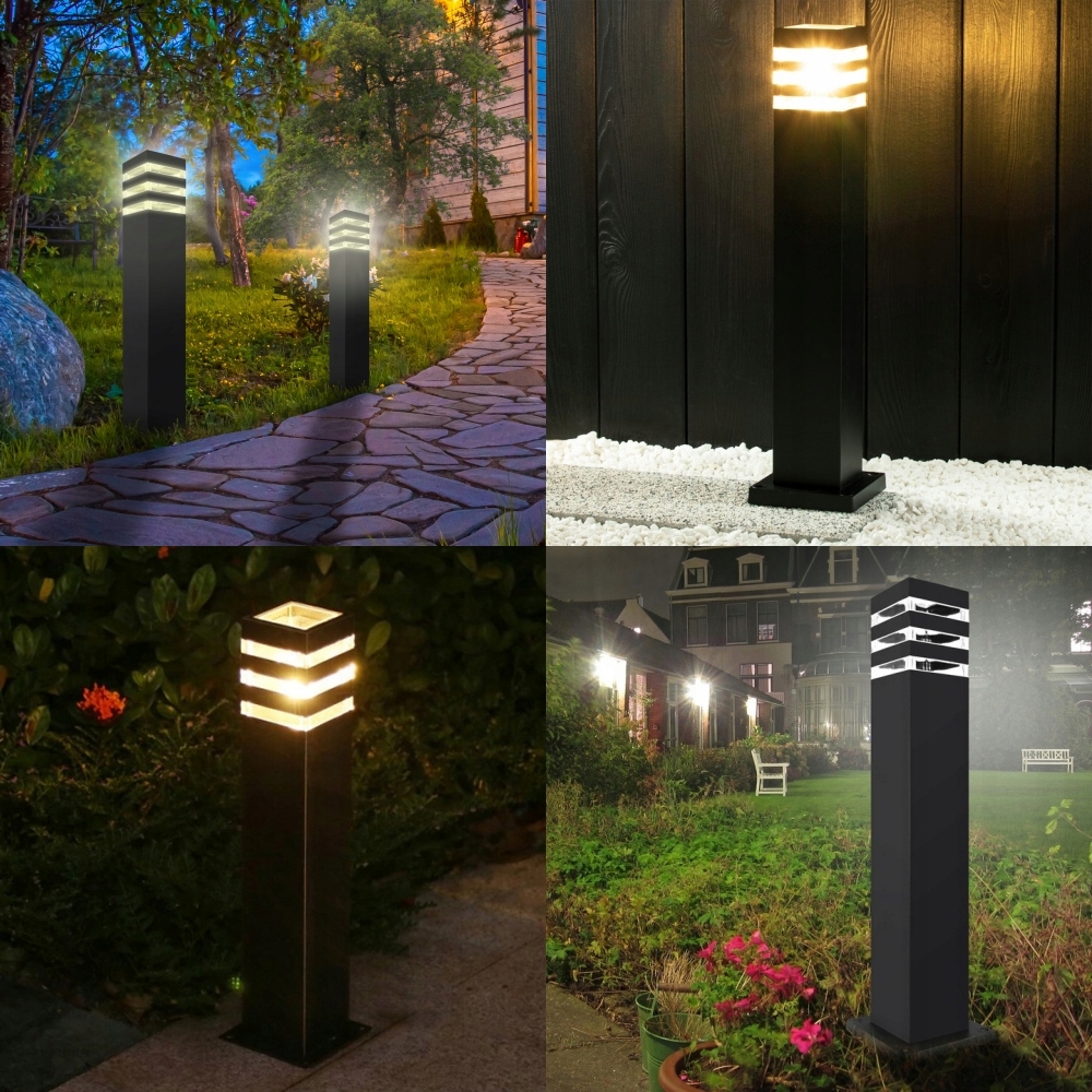Lampa ogrodowa słupek z gniazdem 230v LED E27 60cm z gniazdem aluminium 6 Lampa ogrodowa słupek z gniazdem 230v LED E27 60cm z gniazdem aluminium - obrazek 6