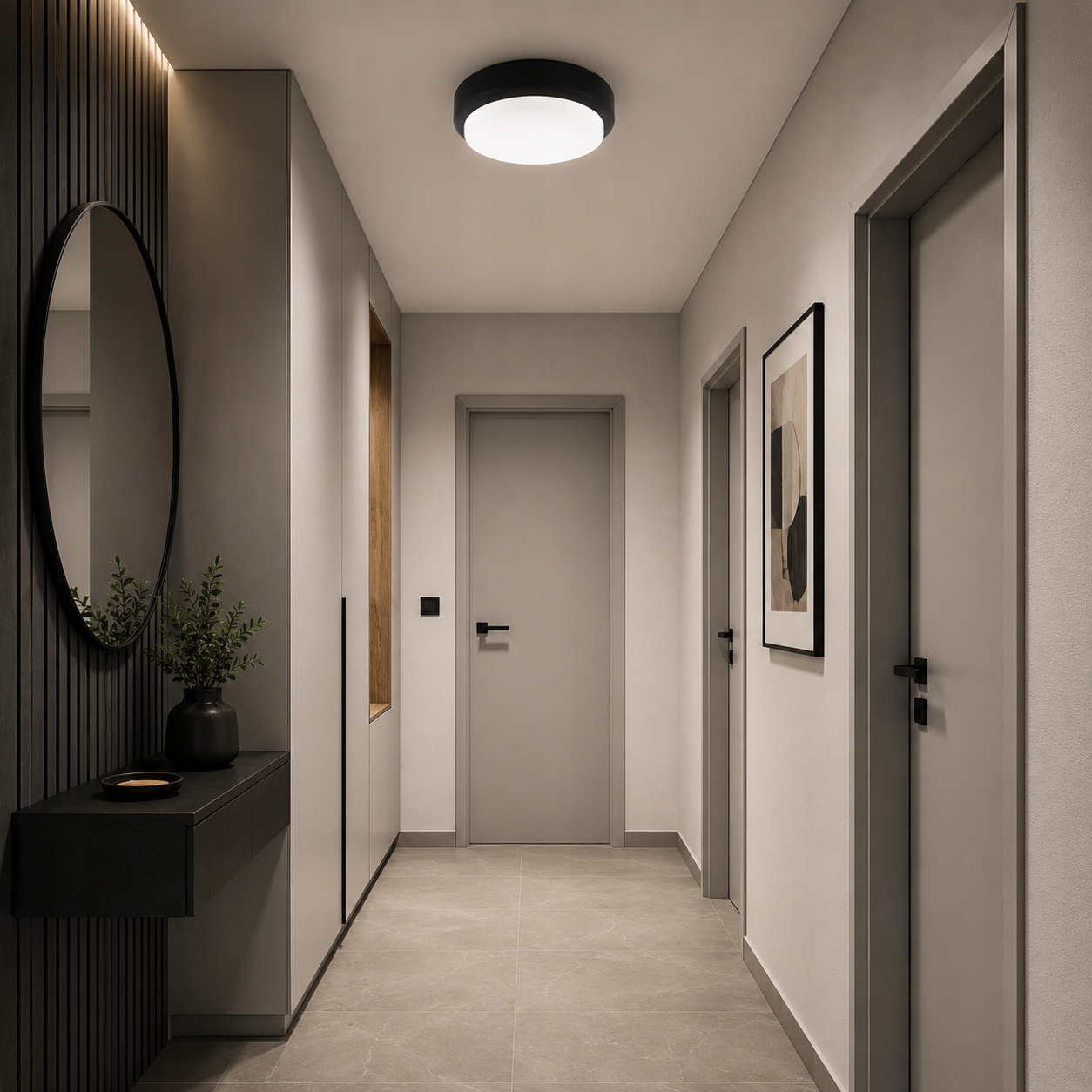 Lampa zewnętrzna sufitowa plafon łazienkowy LED 8w 12w 18w IP65 CCT czarna 11 Lampa zewnętrzna sufitowa plafon łazienkowy LED 8w 12w 18w IP65 CCT czarna - obrazek 11