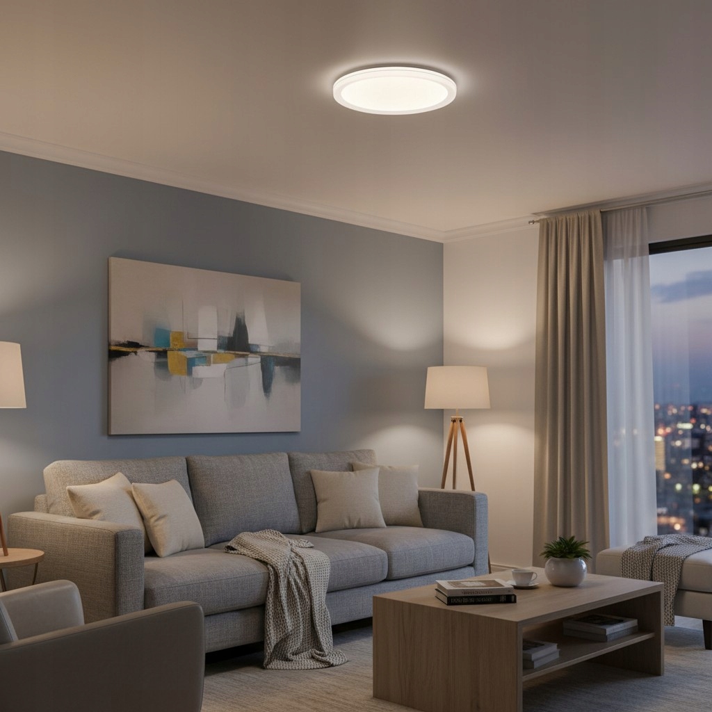 Plafon lampa sufitowa natynkowa LED 24w zmienna barwa światła CCT biała 7 Plafon lampa sufitowa natynkowa LED 24w zmienna barwa światła CCT biała - obrazek 7
