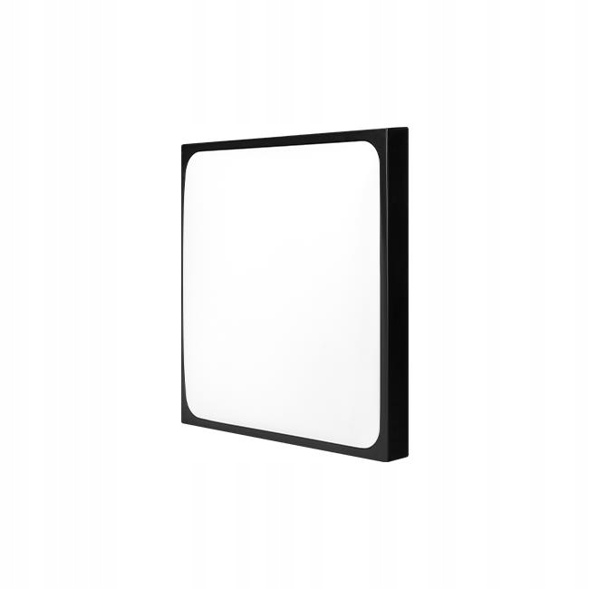 Lampa do łazienki plafon łazienkowy czujnik LED 2 x E27 IP44 kwadrat czarny 9 Lampa do łazienki plafon łazienkowy czujnik LED 2 x E27 IP44 kwadrat czarny - obrazek 9