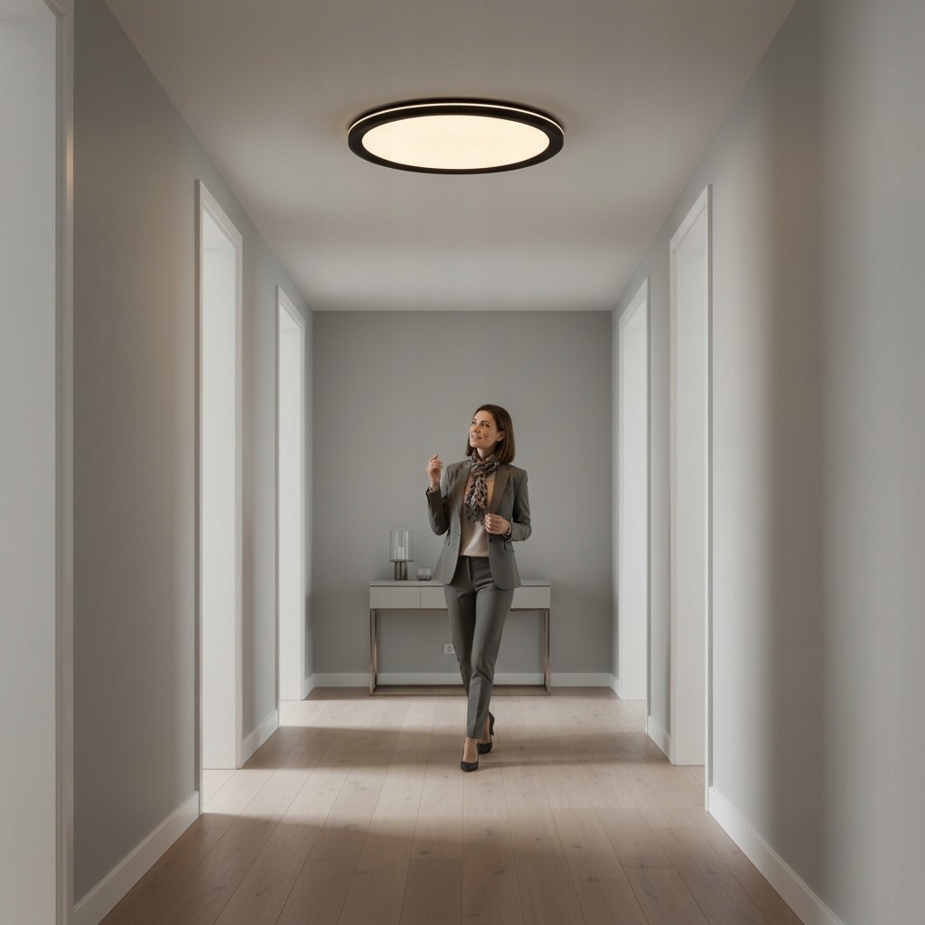 Plafon lampa sufitowa natynkowa LED 18w zmienna barwa światła CCT czarna 9 Plafon lampa sufitowa natynkowa LED 18w zmienna barwa światła CCT czarna - obrazek 9