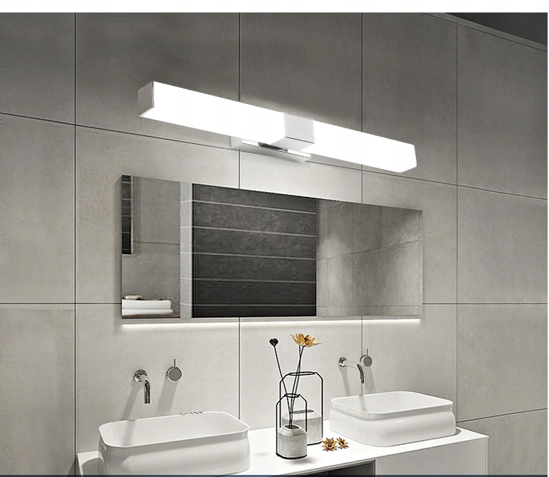 Kinkiet łazienkowy lampa nad lustro do łazienki LED 8w 40cm chrom IP44 11 Kinkiet łazienkowy lampa nad lustro do łazienki LED 8w 40cm chrom IP44 - obrazek 11