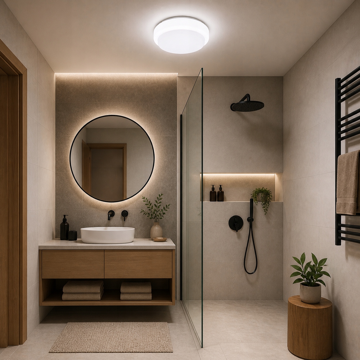 Plafon zewnętrzny lampa sufitowa łazienkowa LED 8w / 12w / 18w IP65 CCT 12 Plafon zewnętrzny lampa sufitowa łazienkowa LED 8w / 12w / 18w IP65 CCT - obrazek 12