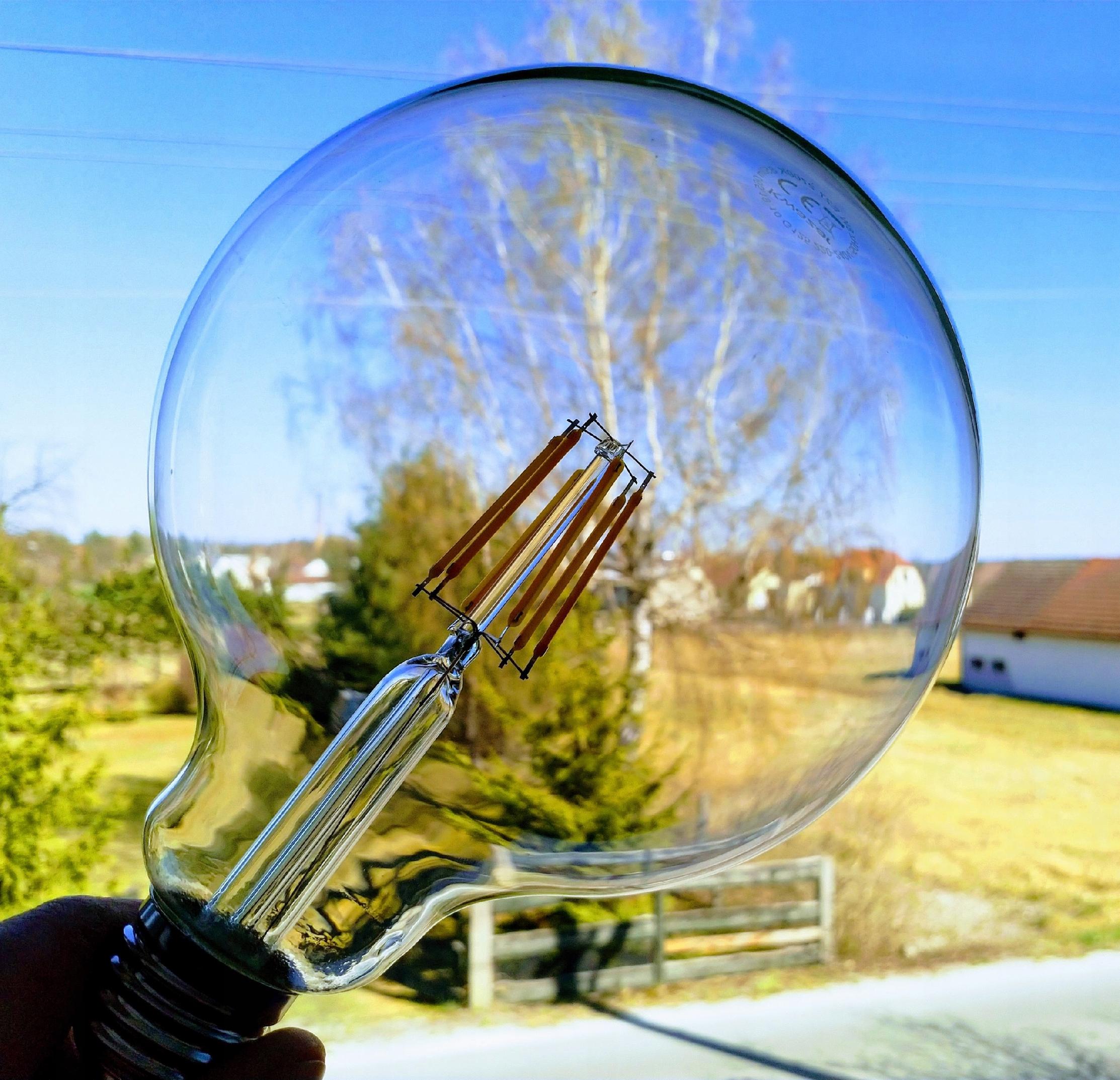 Duża żarówka filament LED edison 12w E27 g125 barwa biała ciepła 2700k 8 Duża żarówka filament LED edison 12w E27 g125 barwa biała ciepła 2700k - obrazek 8