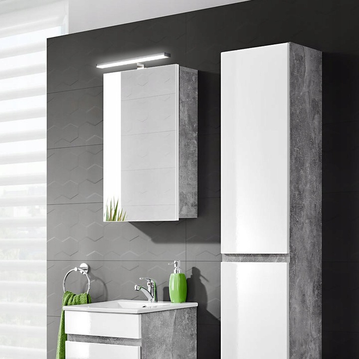 Kinkiet łazienkowy lampa LED 9w 2W1 nad lustro szafkę chrom IP44 50cm 11 Kinkiet łazienkowy lampa LED 9w 2W1 nad lustro szafkę chrom IP44 50cm - obrazek 11
