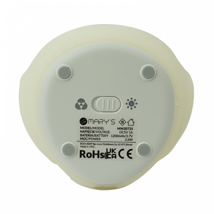 Lampka nocna LED RGB dla dzieci do zasypiania silikonowa na akumlator 7 Lampka nocna LED RGB dla dzieci do zasypiania silikonowa na akumlator - obrazek 7