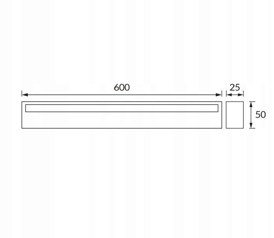 Kinkiet łazienkowy LED 14w nad lustro obraz czarny IP44 60 cm aluminium 6 Kinkiet łazienkowy LED 14w nad lustro obraz czarny IP44 60 cm aluminium - obrazek 6
