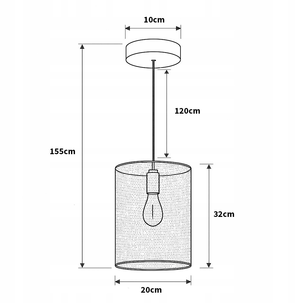 Lampa sufitowa wisząca E27 loft duża metalowa miedź 155 cm + LED 4w 2700k 8 Lampa sufitowa wisząca E27 loft duża metalowa miedź 155 cm + LED 4w 2700k - obrazek 8