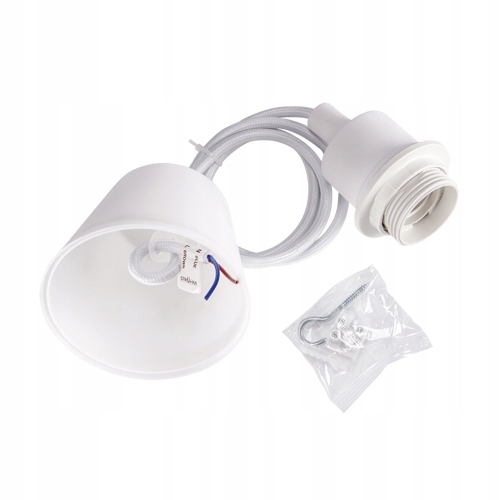 Żyrandol lampa sufitowa wisząca na żarówkę E27 regulacja tworzywo szara 11 Żyrandol lampa sufitowa wisząca na żarówkę E27 regulacja tworzywo szara - obrazek 11