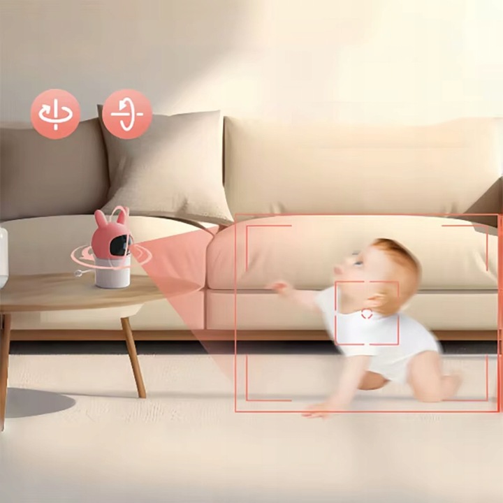 Niania elektroniczna kamera wifi tuya full hd obrotowa detekcja ruchu 7 Niania elektroniczna kamera wifi tuya full hd obrotowa detekcja ruchu - obrazek 7