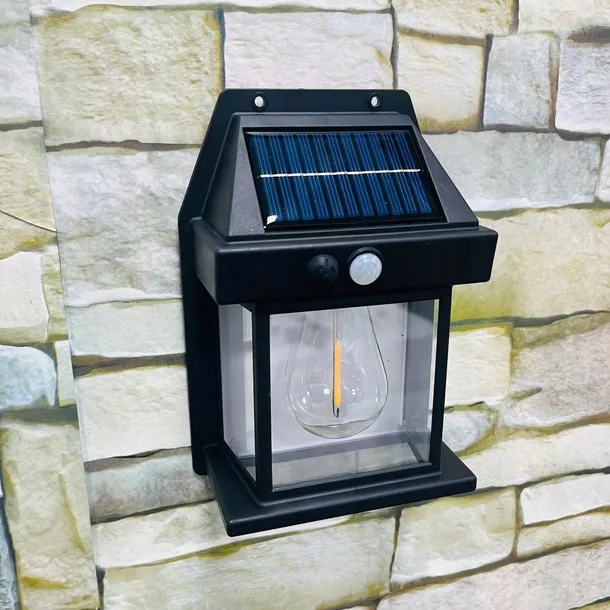 Lampa ogrodowa solarna kinkiet elewacyjny ścienny 1w LED z czujnikiem 8 Lampa ogrodowa solarna kinkiet elewacyjny ścienny 1w LED z czujnikiem - obrazek 8