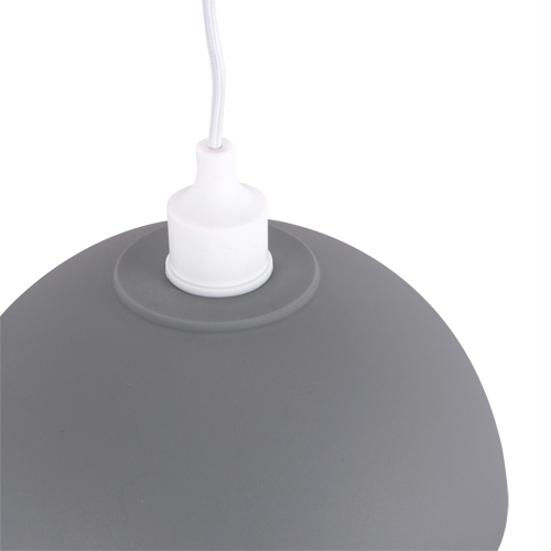 Żyrandol lampa sufitowa wisząca na żarówkę E27 regulacja tworzywo szara 12 Żyrandol lampa sufitowa wisząca na żarówkę E27 regulacja tworzywo szara - obrazek 12