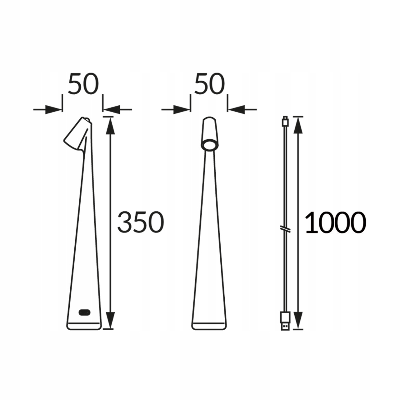 Lampka biurkowa LED 1w CCT lampka stołowa z akumulatorem kabel usb-c czarna 7 Lampka biurkowa LED 1w CCT lampka stołowa z akumulatorem kabel usb-c czarna - obrazek 7