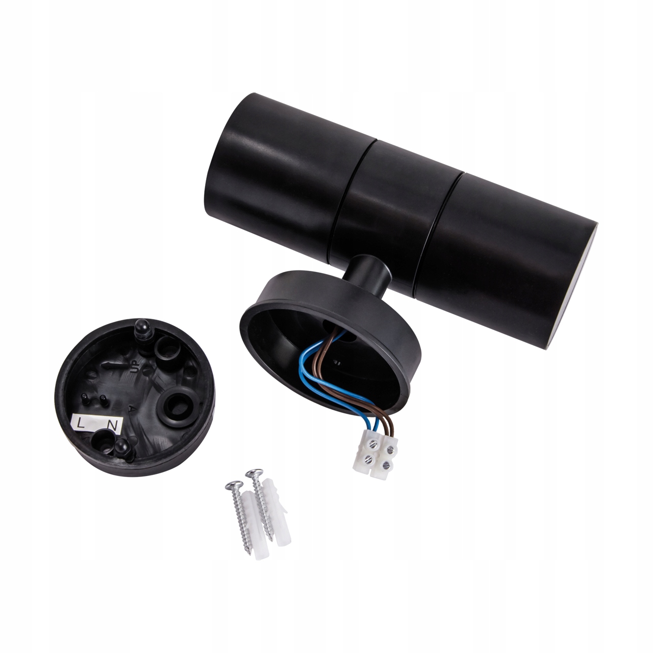 Lampa ogrodowa zewnetrzna elewacyjna czarna oprawa LED 2xgu10 IP54 6 Lampa ogrodowa zewnetrzna elewacyjna czarna oprawa LED 2xgu10 IP54 - obrazek 6