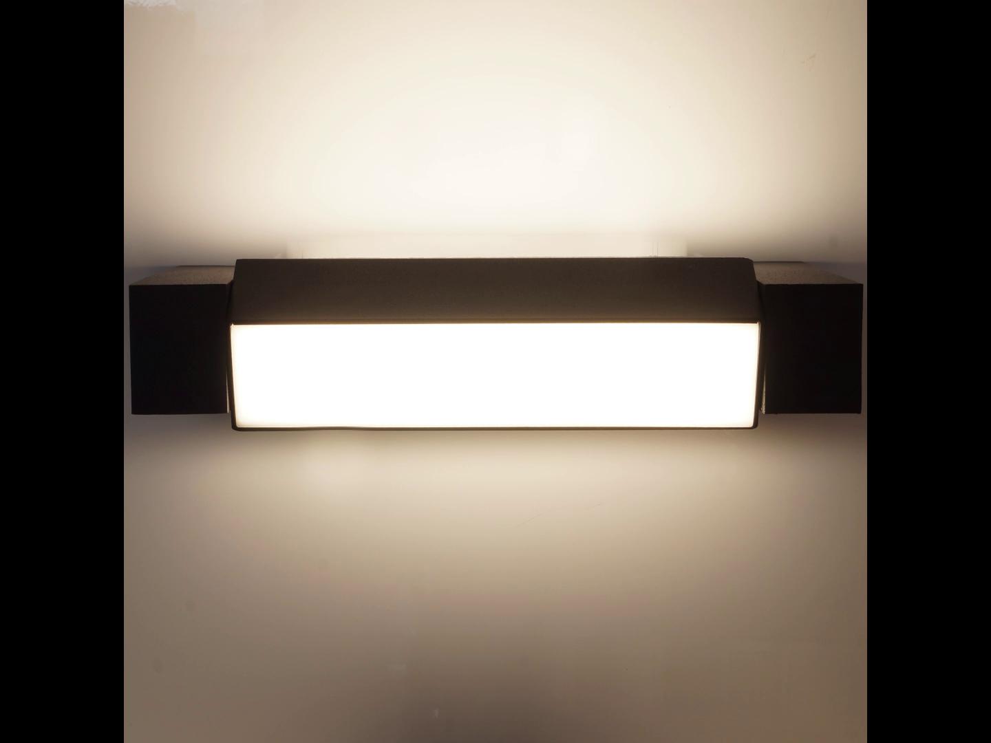 Kinkiet łazienkowy LED 32w (2x16w) nad lustro czarny IP54 dwukierunkowy 7 Kinkiet łazienkowy LED 32w (2x16w) nad lustro czarny IP54 dwukierunkowy - obrazek 7