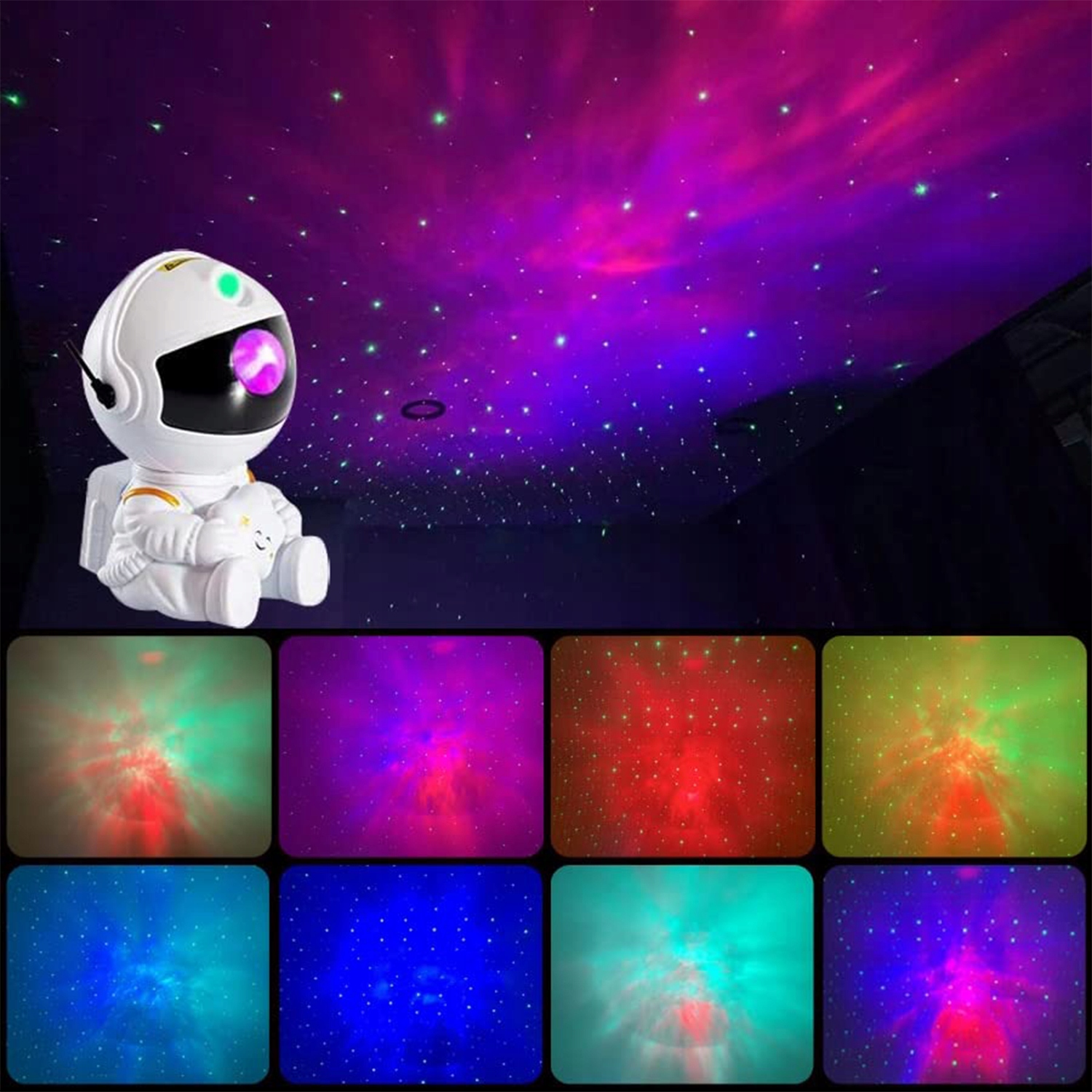 Lampka nocna projektor gwiazd LED dla dzieci astronauta lampka nocna 8 Lampka nocna projektor gwiazd LED dla dzieci astronauta lampka nocna - obrazek 8