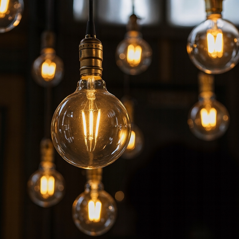 Duża żarówka filament LED edison 12w E27 g125 barwa biała ciepła 2700k 12 Duża żarówka filament LED edison 12w E27 g125 barwa biała ciepła 2700k - obrazek 12