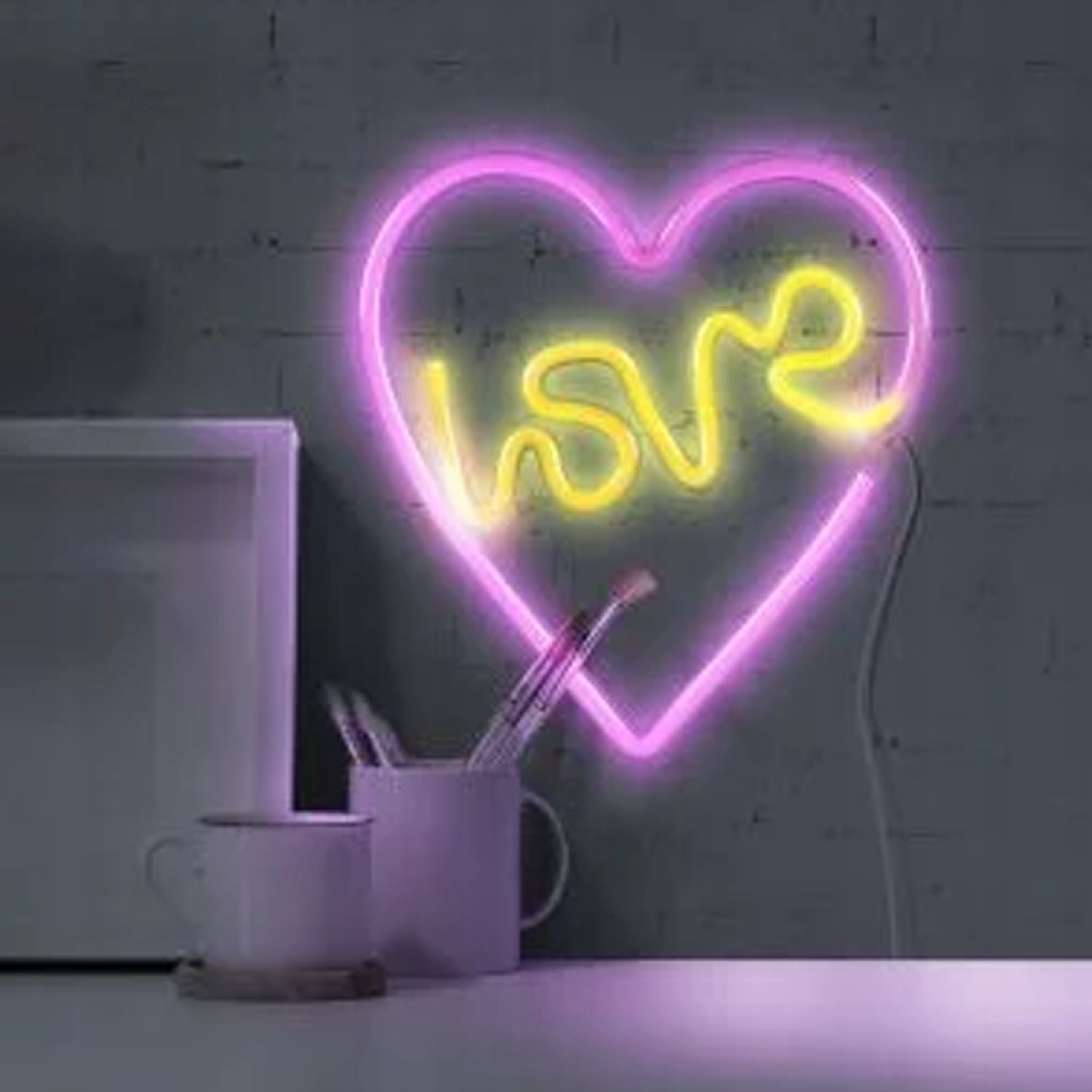 Lampka nocna neon pokój dziecięcy serce love LED ślub dekoracja usb baterie 10 Lampka nocna neon pokój dziecięcy serce love LED ślub dekoracja usb baterie - obrazek 10