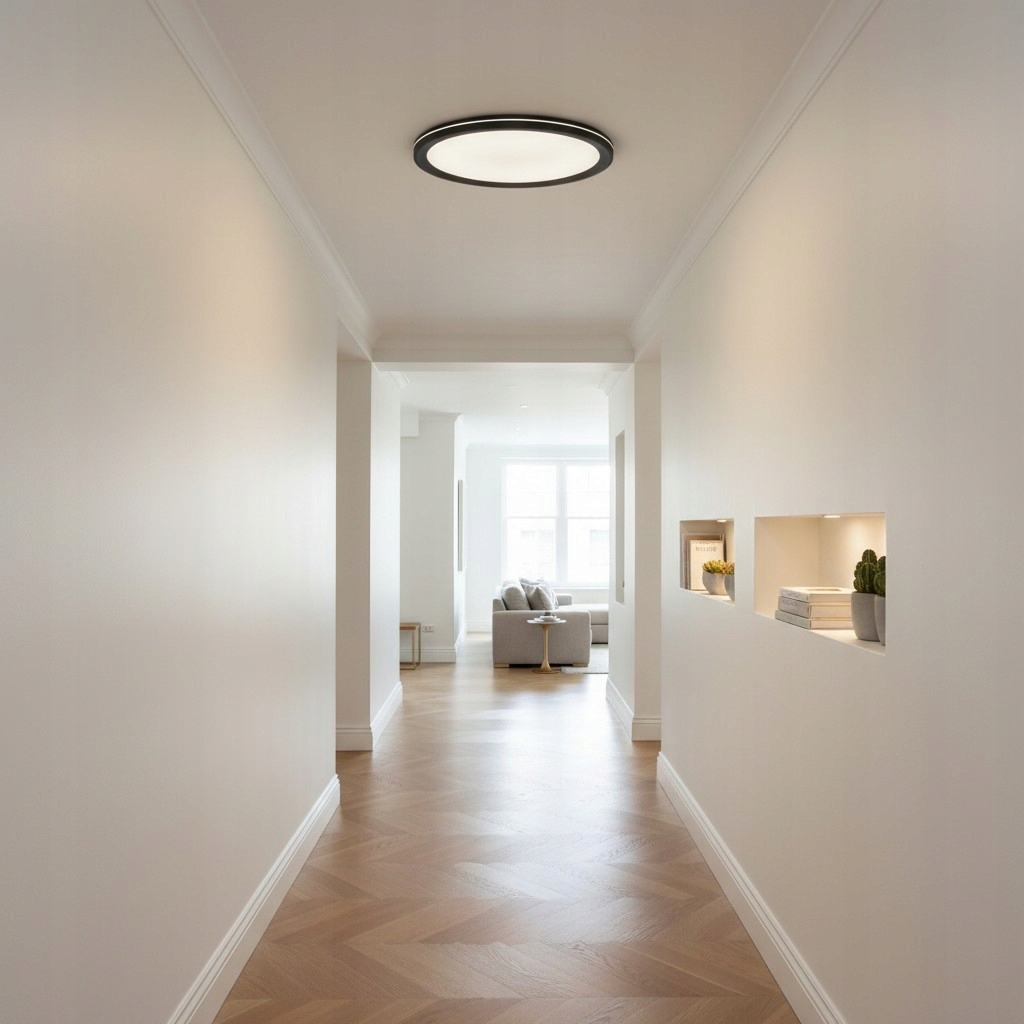 Plafon lampa sufitowa natynkowa LED 18w zmienna barwa światła CCT czarna 11 Plafon lampa sufitowa natynkowa LED 18w zmienna barwa światła CCT czarna - obrazek 11