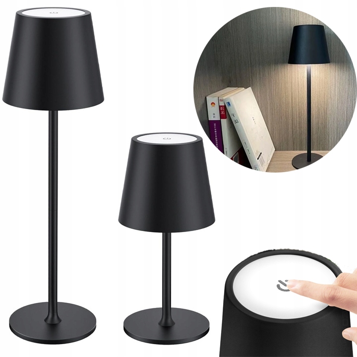Lampka stołowa LED 3w zewnetrzna na taras balkon ozdobna IP44 czarna CCT 6 Lampka stołowa LED 3w zewnetrzna na taras balkon ozdobna IP44 czarna CCT - obrazek 6