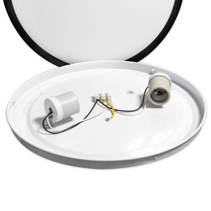 Lampa do łazienki plafon łazienkowy na żarówki LED 2 x E27 IP44 czarny 9 Lampa do łazienki plafon łazienkowy na żarówki LED 2 x E27 IP44 czarny - obrazek 9