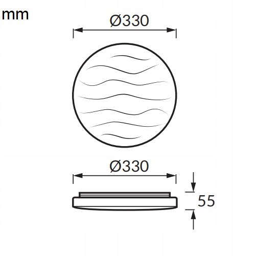 Lampa do łazienki plafon łazienkowy LED 19w 4000k IP44 efekt dekoracyjny 5 Lampa do łazienki plafon łazienkowy LED 19w 4000k IP44 efekt dekoracyjny - obrazek 5