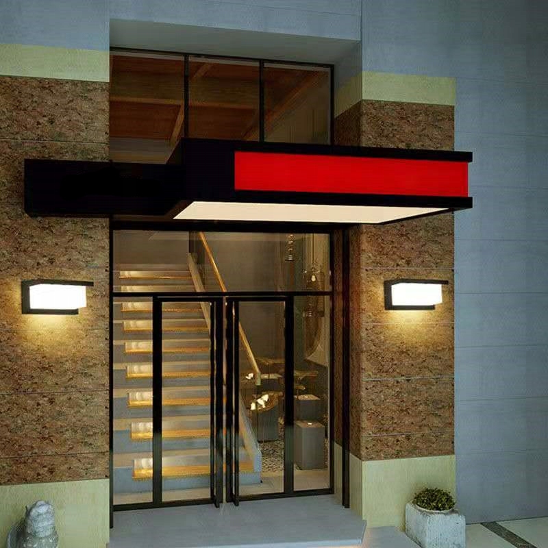 Kinkiet ścienny elewacyjny lampa ogrodowa zewnetrzna E27 aluminium czarna 8 Kinkiet ścienny elewacyjny lampa ogrodowa zewnetrzna E27 aluminium czarna - obrazek 8