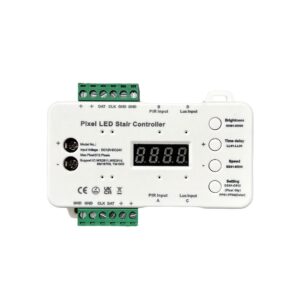 Sterownik schodowy korytarzowy Cyfrowy LED mono/RGB 12-24V Czujnik zmierzchu i 2xPIR